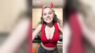Sexy TikTok Girls: Two large pumpkins #1