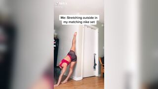 Sexy TikTok Girls: Stretching for likes #3