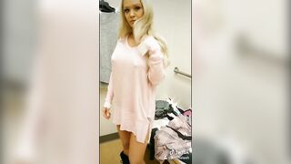 Sexy TikTok Girls: Let a cute guy working film some HOT ♥️♥️ vids for me in the Dressing Room #4