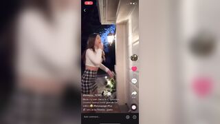 Literally finds every way to show her ass