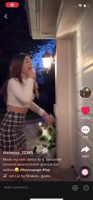 Literally finds every way to show her ass