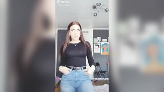 Sexy TikTok Girls: See Thru Shirt #2