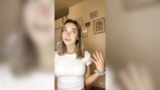 Sexy TikTok Girls: See through white tee #1