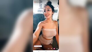 Sexy TikTok Girls: See through on live ♥️♥️ #4