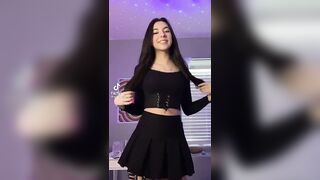 Sexy TikTok Girls: All black egirl #1