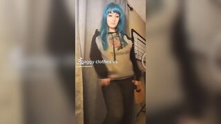 Sexy TikTok Girls: Baggy clothes vs underneath! #1