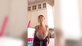 Sexy TikTok Girls: Signing out for the day! Big tits jiggling compilation! #2