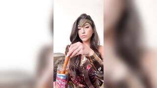 Sexy TikTok Girls: Amazonian taught wounder women a special trick for guys #3