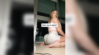 Sexy TikTok Girls: Do you think she did it right? ♥️♥️ #2