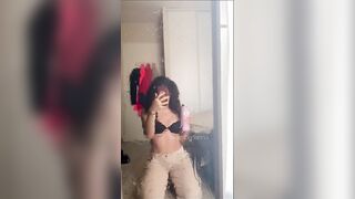 Sexy TikTok Girls: My mirror's a little dirty hold on... #4