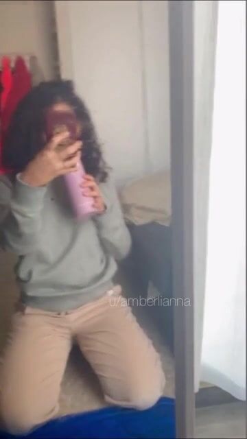 My mirror's a little dirty hold on...