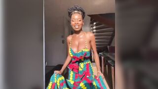 Sexy TikTok Girls: My jamaican mother vibing and enjoying herself #1