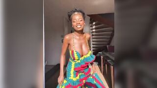 Sexy TikTok Girls: My jamaican mother vibing and enjoying herself #2