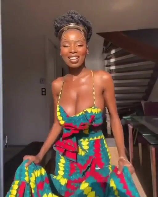 My jamaican mother vibing and enjoying herself