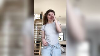 Sexy TikTok Girls: She got her hart broken, who wants to help her #nippy #1