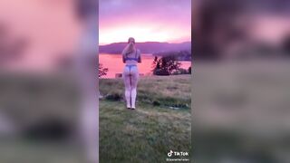 Sexy TikTok Girls: Walk to the sunset #3