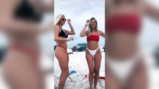 Sexy TikTok Girls: Dancing at the beach #2