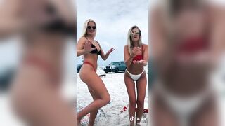 Sexy TikTok Girls: Dancing at the beach #3