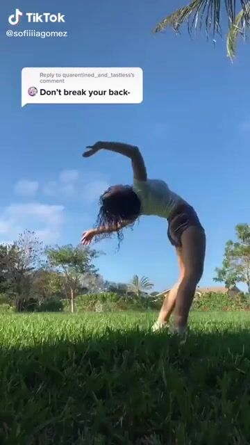 Sofia. A girl after my own heart. I'd love to do a "most flexible" challenge with her.