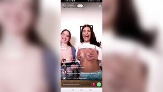 Sexy TikTok Girls: Flash during live #3