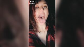 Sexy TikTok Girls: Throat kegels ♥️♥️ - cute face, ya'll thinking what I'm thinking #1