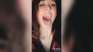 Sexy TikTok Girls: Throat kegels ♥️♥️ - cute face, ya'll thinking what I'm thinking #4