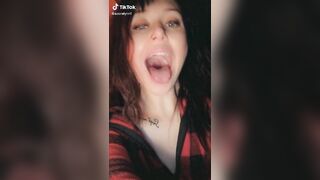 Sexy TikTok Girls: Throat kegels ♥️♥️ - cute face, ya'll thinking what I'm thinking #2