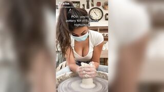 Sexy TikTok Girls: Pottery thot #2