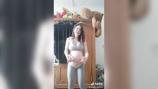 Sexy TikTok Girls: Pregnant Thot #4