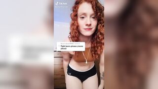 Sexy TikTok Girls: Athletic ginger. #1