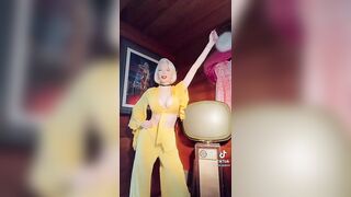 Sexy TikTok Girls: Yellow outfit, bouncing boobs #4