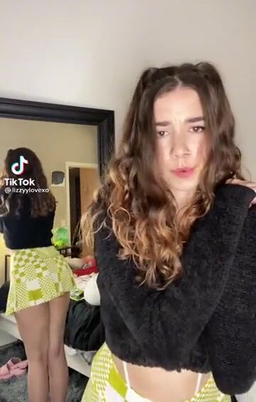 Wonder why she did this next to a mirror? ????