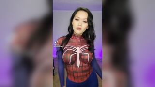 Sexy TikTok Girls: Body paint Spider-Woman #3