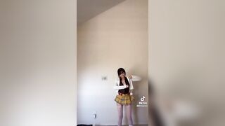 Sexy TikTok Girls: Hottie with thigh highs #4