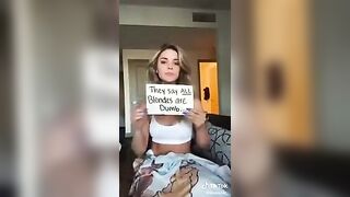 Sexy TikTok Girls: Blondes aren't dumb! #4