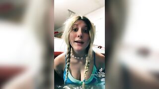 Sexy TikTok Girls: Blonde in hot tub #4