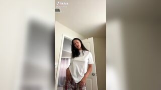 Sexy TikTok Girls: No bra so why not let her do no shirt? #2