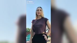 Sexy TikTok Girls: No bra dance #2