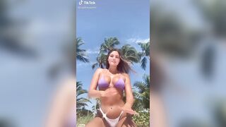 Sexy TikTok Girls: Purple bikini #2