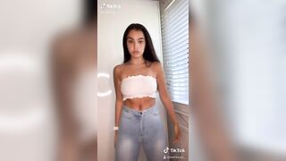 Sexy TikTok Girls: Nips peeking thru for us #2