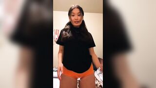 Sexy TikTok Girls: Gentlemen, I present! A naturally thick/thicc Asian tikthot! #4