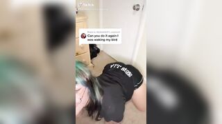 Sexy TikTok Girls: Goth shaking ass, imagine the backshots #4