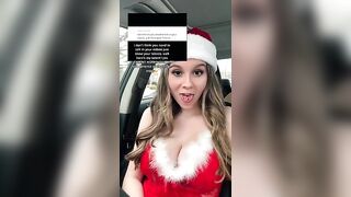 Sexy TikTok Girls: Car video Christmas edition #4