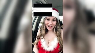 Sexy TikTok Girls: Car video Christmas edition #3