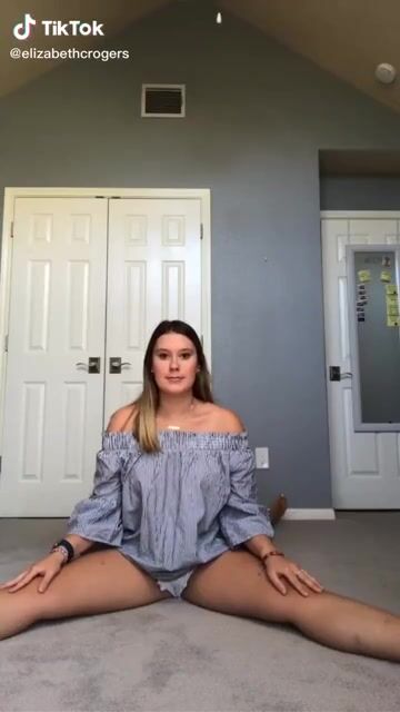 Thik girl tumbling, lip slip