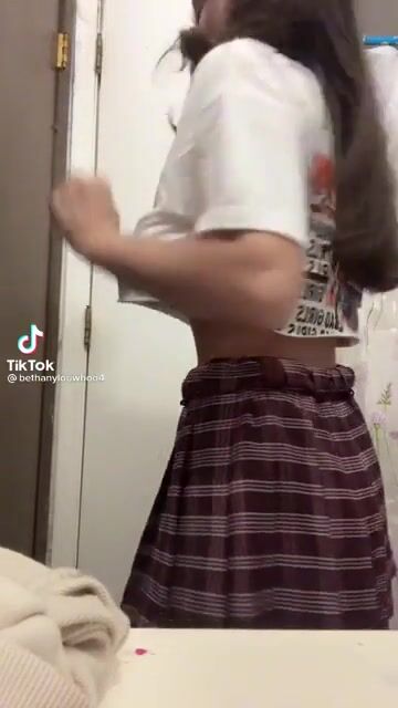 School girl tease…