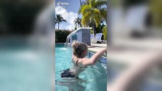 Sexy TikTok Girls: Pool butt #2