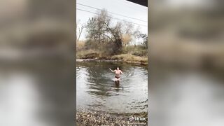 Sexy TikTok Girls: ♥️♥️ Polar bear plunge ♥️♥️ #4