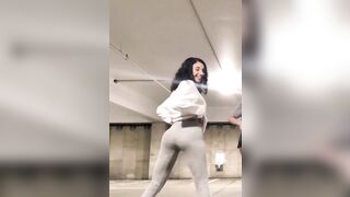 Sexy TikTok Girls: Grey sweats jiggle #4