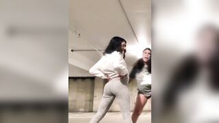 Sexy TikTok Girls: Grey sweats jiggle #2